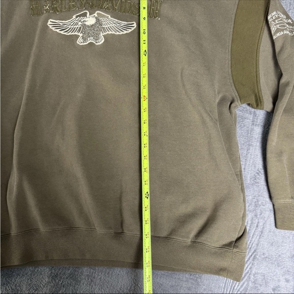 Harley-Davidson Khaki Men's Crewneck Sweater - Picture 5 of 7